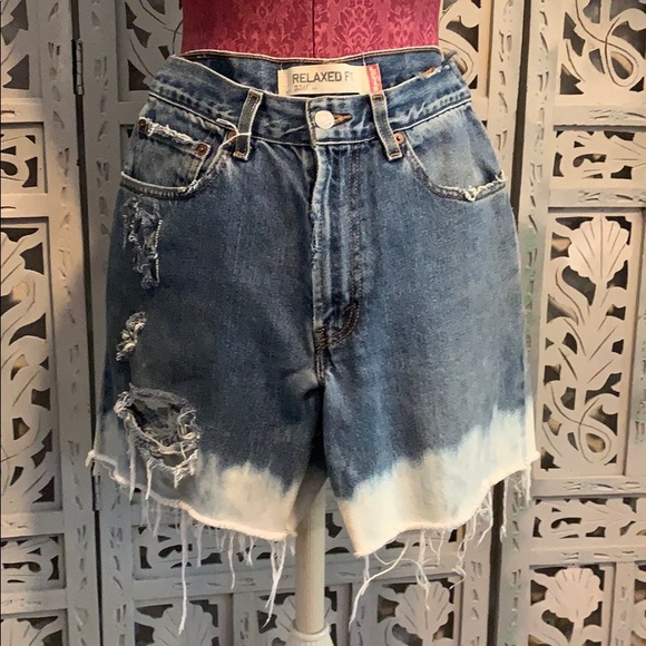levis shorts diy